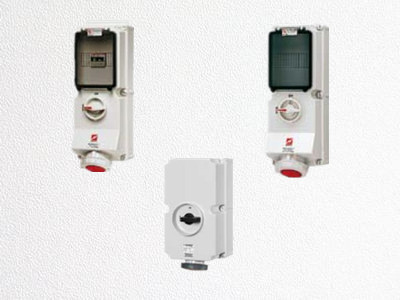 曼奈柯斯 帶開關(guān)、機械連鎖和熔斷器的明裝插座