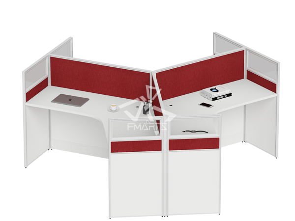 職員辦公位P40C款   屏風三人位、六人位